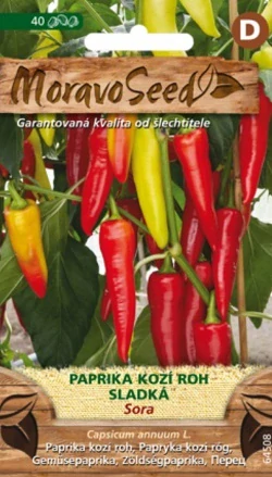 Paprika sladká, kozí roh (semena)