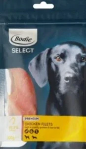 Bodie select kuřecí plátky sušené 100g