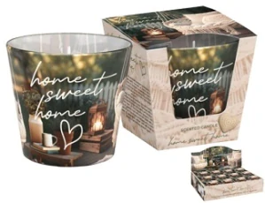 Svíčka ve skle Home sweet home vonná 115g