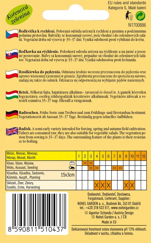 Ředkvička k rychlení Flamboyant 2 (semena)