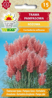 Kortaderie dvoudomá růžová (semena)