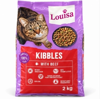 Louisa granule pro kočky s hovězím 2 kg