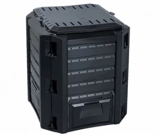 Kompostér COMPOGREEN plastový černý 380l